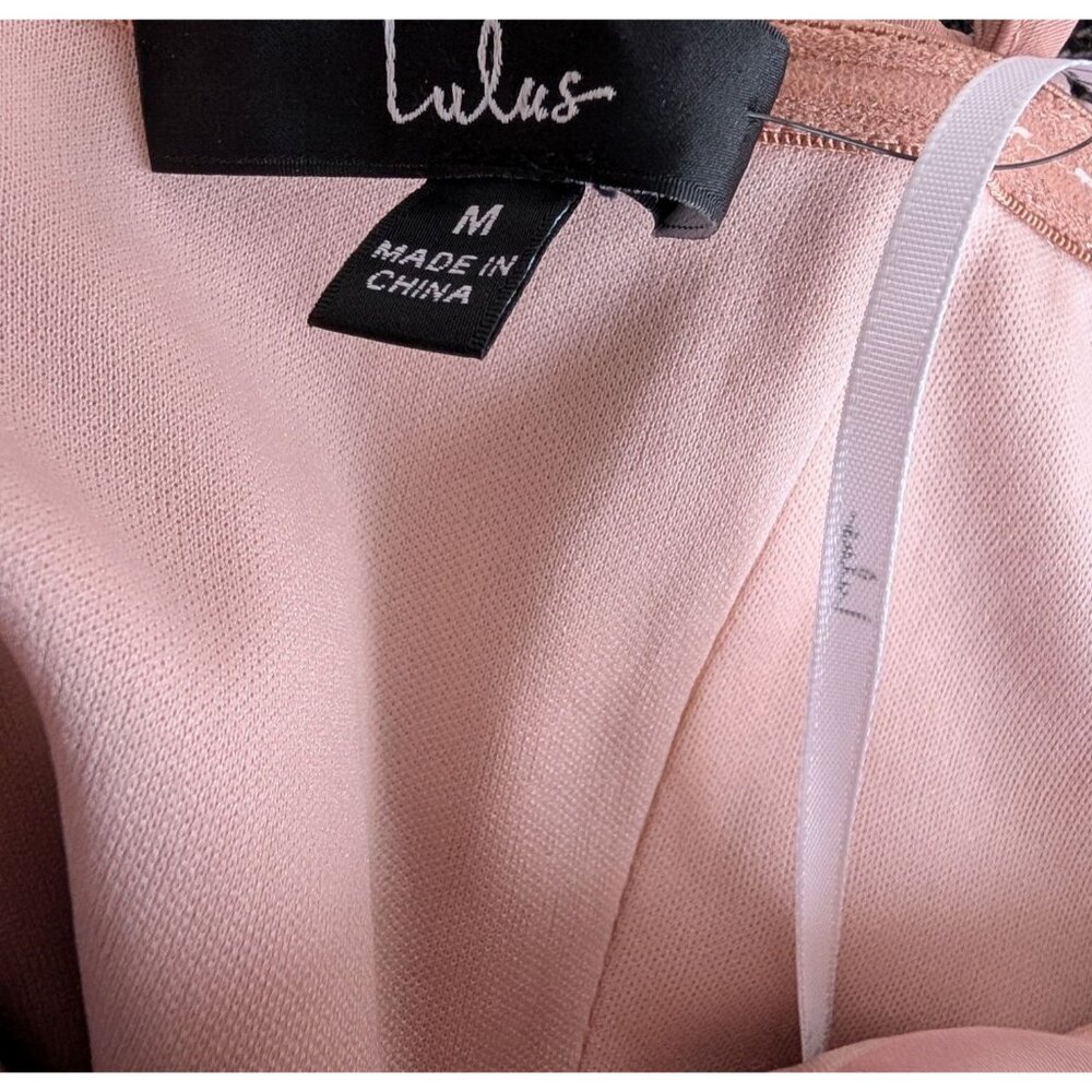 Lulus Pink Sleeveless Maxi Dress With Fitted Bodice & Spaghetti Straps Size M - Picture 6 of 7
